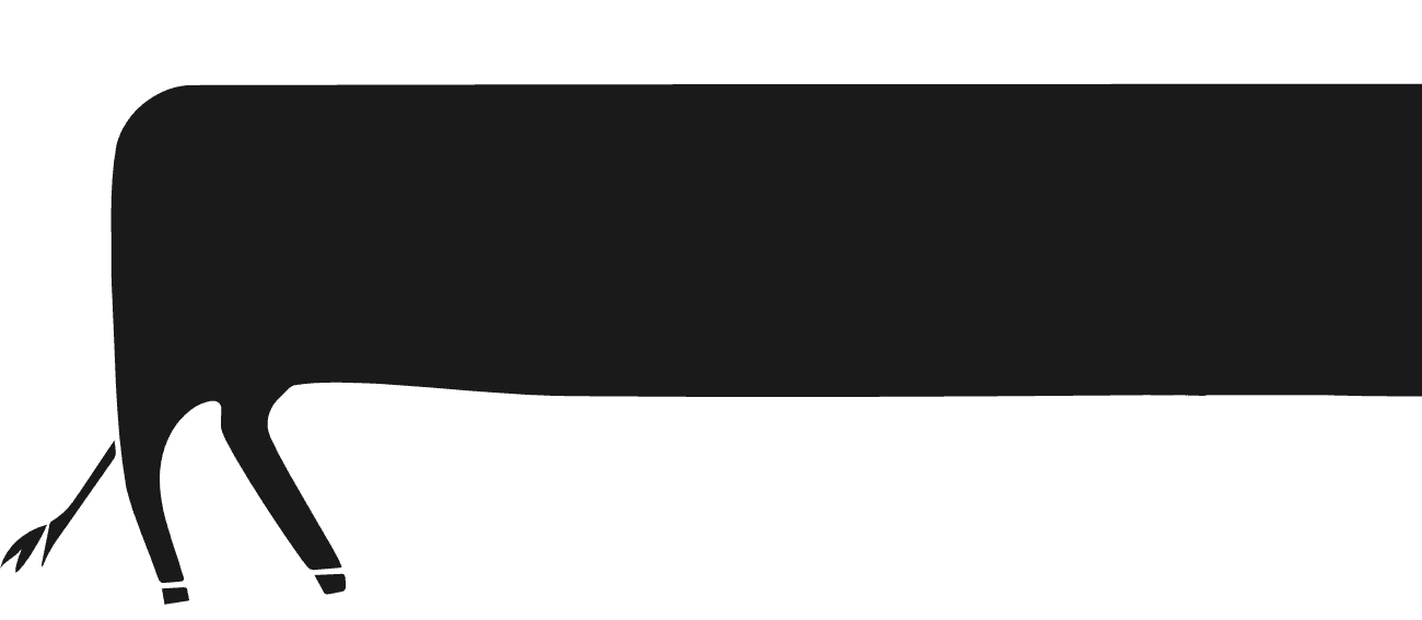 Black Angus Logo Vache Back