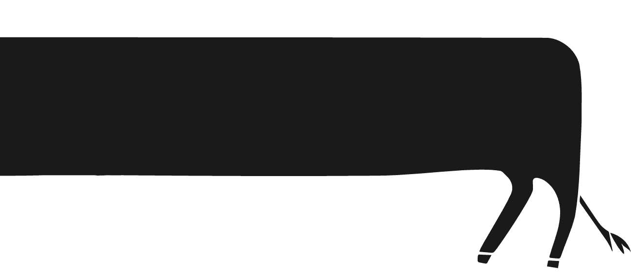 Black Angus Logo Vache Derriere