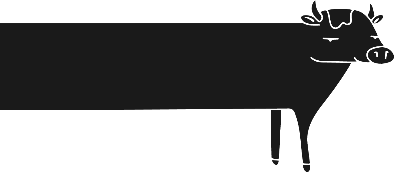 Black Angus Logo Vache Head