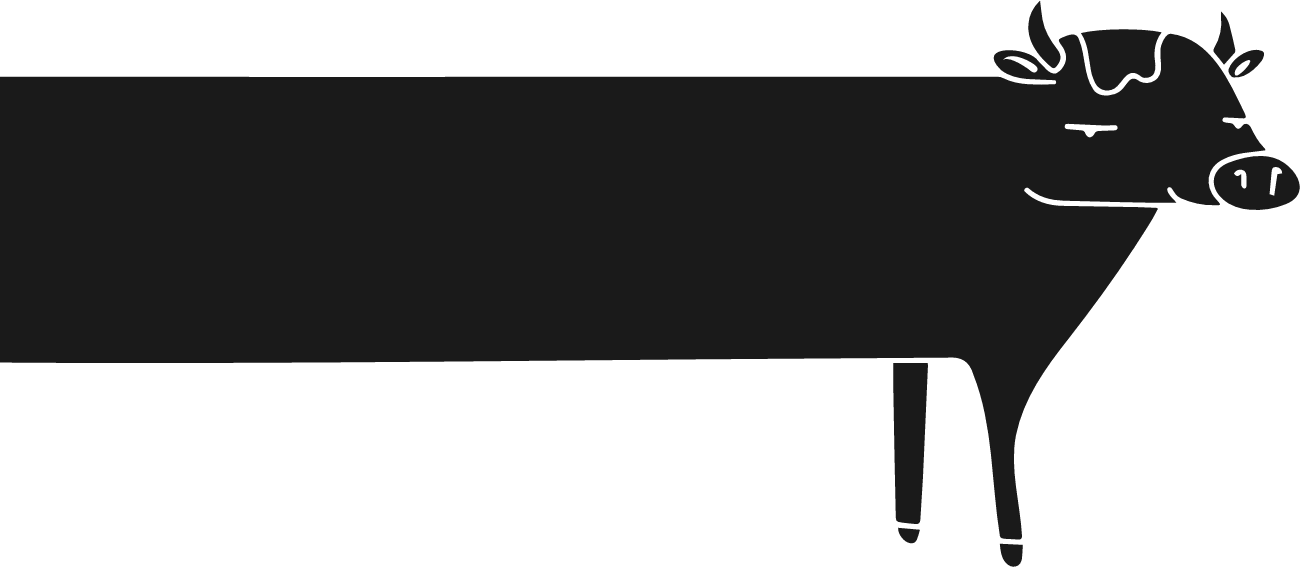 Black Angus Logo Vache Head